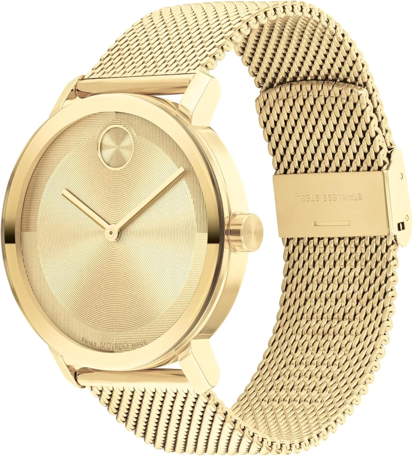 - 40mm Movado Bold Evolution 2.0 Men's Watch - Swiss satisfactory coating Quartz Movement, Stainless Steel Mesh Bracelet - 3 ATM Water Resistance - Luxury Fashion Timepiece for Him 