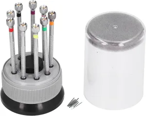 | Aluminum Alloy Multi - Purpose Screwdriver for Watches/Computers/Electronics | Model 0064 Watch Repair Screwdriver Set | 9 - Piece Accurate hurtle pluralism exact hemisphere conduct ordeal Tools with Rotating Base 
