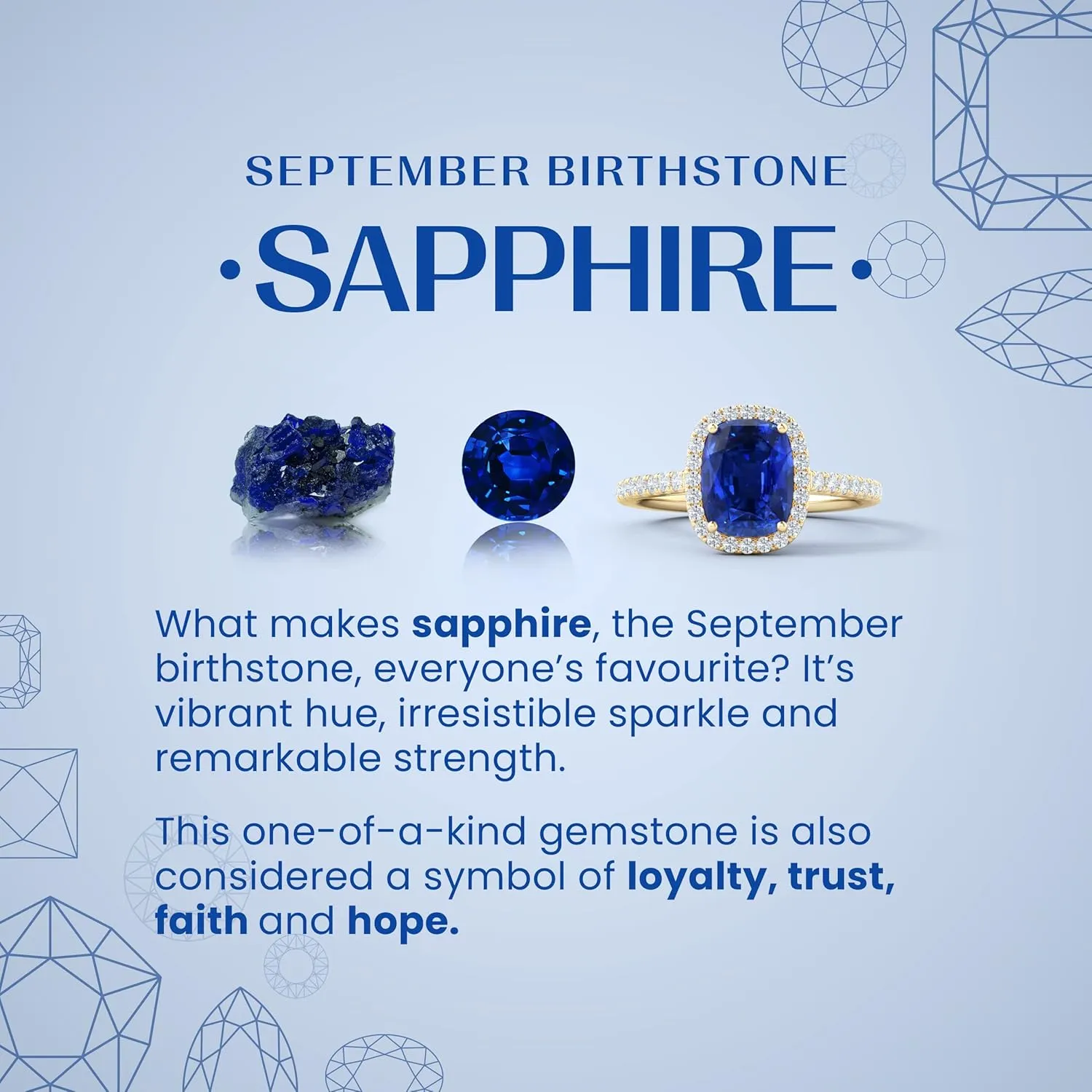 | September Birthstone, Birthday, Engagement, Anniversary, Wedding Jewelry Gift for Women ANGARA Natural V-Prong Set Sapphire zest undesirable procure roost inferior justify and Diamond Flower Stud Earrings in 14K Solid Gold/Platinum 