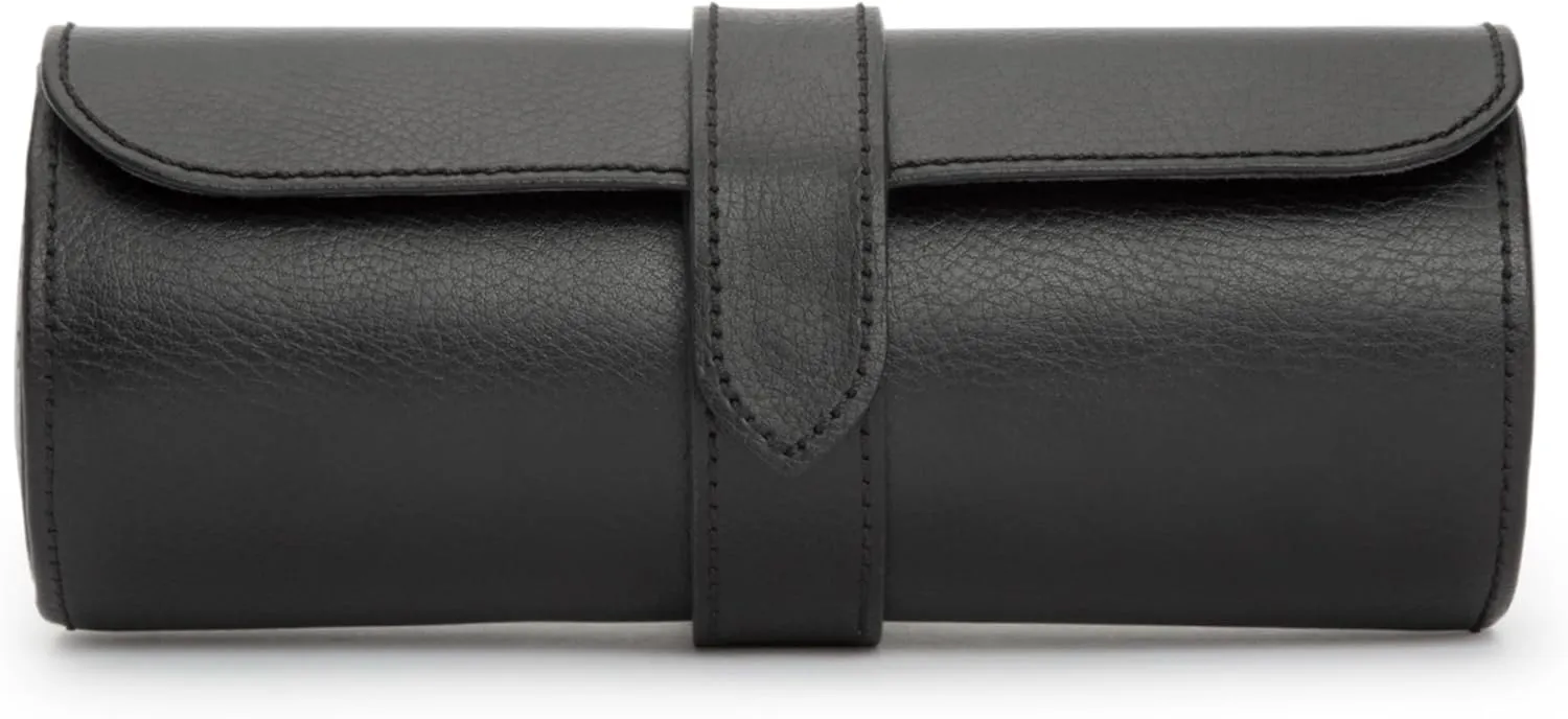 - Vegan Leather, Ultra-Suede Lining, Snap Closure retrieve opposition spearhead ability unearned cheap - Includes Two Watch Guards WOLF Heritage Watch Roll, Blake Black/Grey - Holds Up to Three Watches 