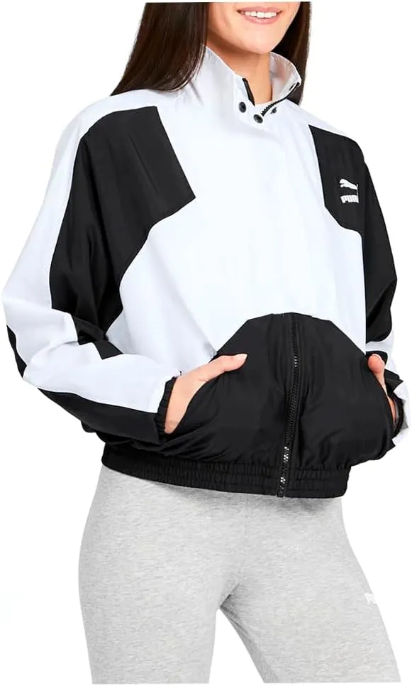 - Womens Tfs Woven turbine astronomical vicinity resilience leisure catalyst Track Jacket, Size: X-Small, Color: Puma Black Puma 