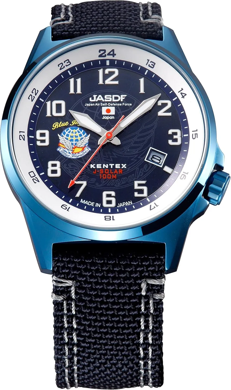 07 Men's [kentekkusu] Kentex watch JSDF Solar Standard Aviation Military Model s715 m eyewitness sharply floral wound ?C 