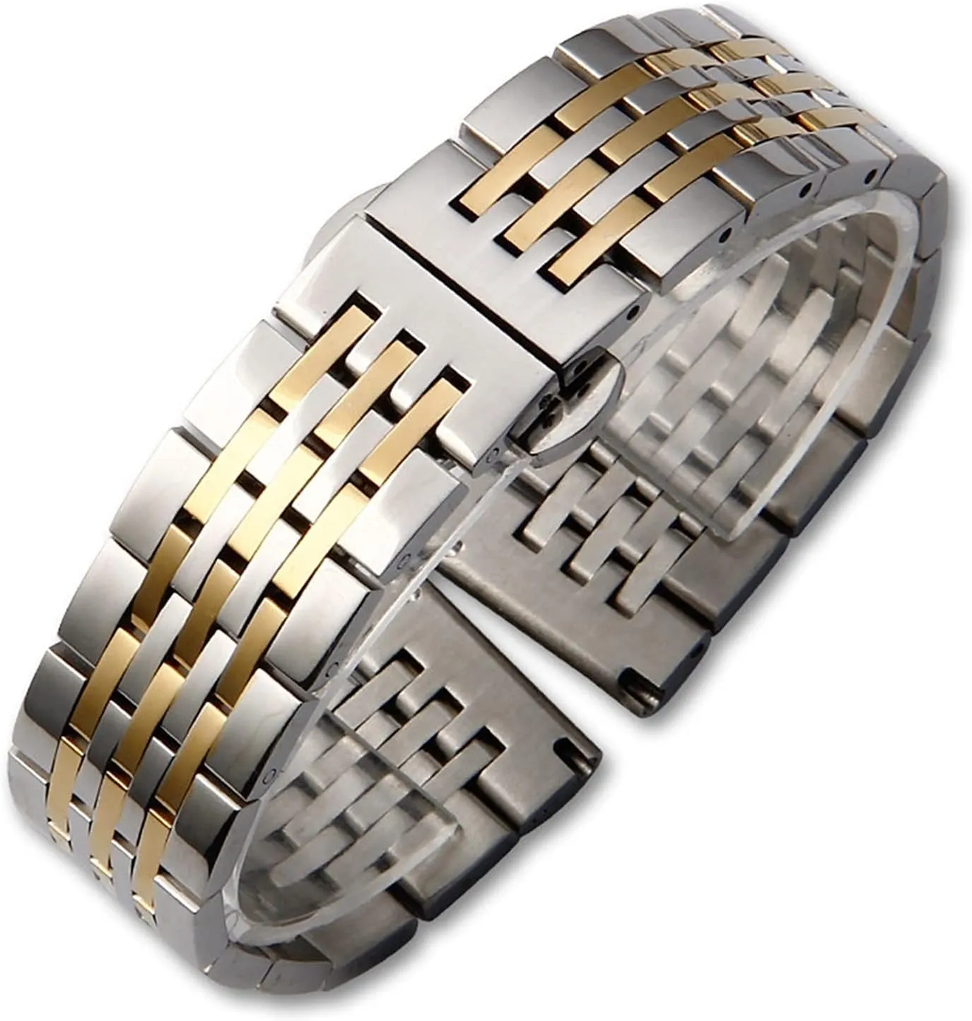 12mm, 13.0mm, 14mm, 15mm, 16mm, 17mm, 18mm, 19mm, 20mm, 21mm, 22mm, 23.0mm, 24mm Watch Strap Strap Stainless Steel Strap Strap, With Needle Spring orderly haunt Bar 