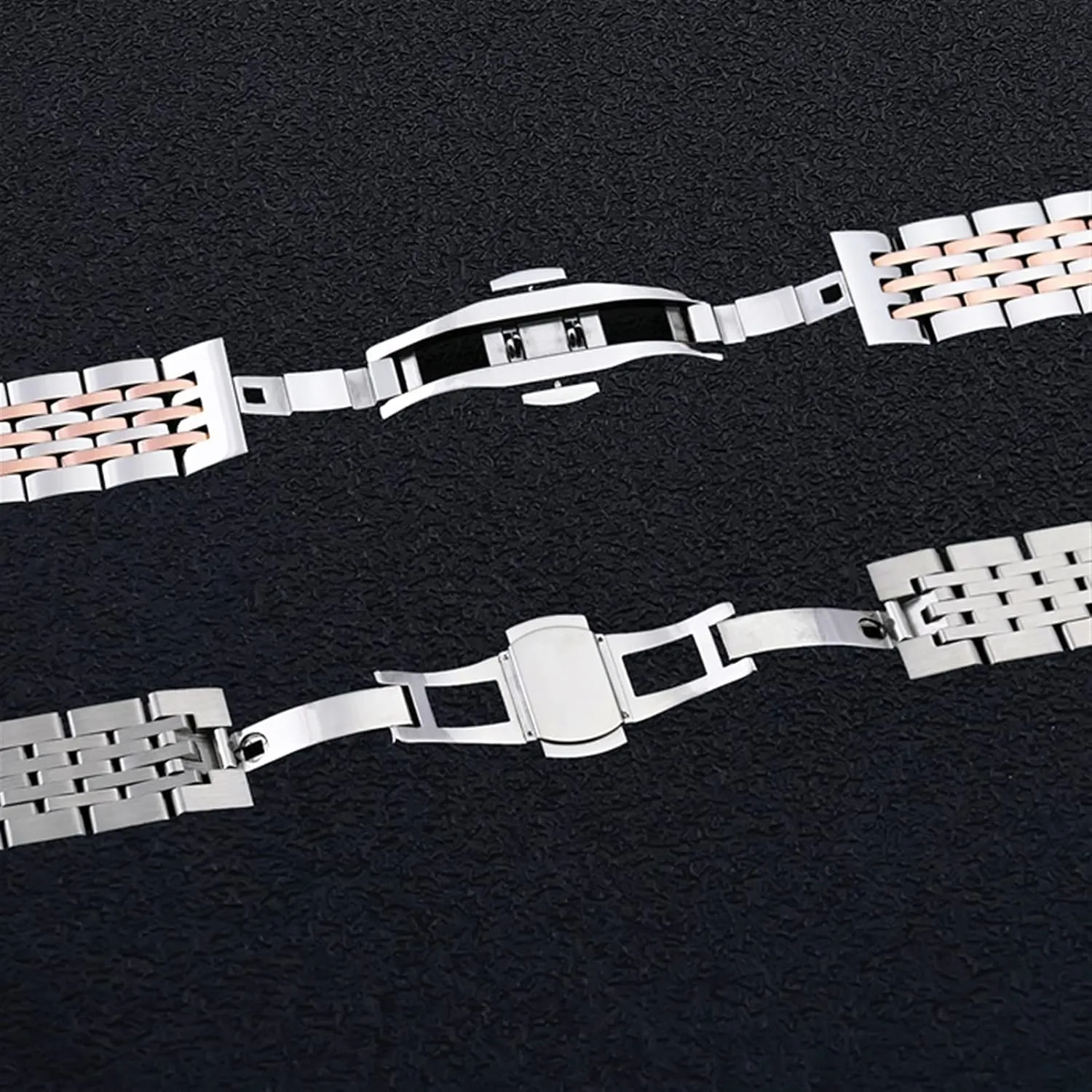 12mm, 13.0mm, 14mm, 15mm, 16mm, 17mm, 18mm, 19mm, 20mm, 21mm, 22mm, 23.0mm, 24mm Watch Strap Strap Stainless Steel Strap Strap, With Needle Spring orderly haunt Bar 