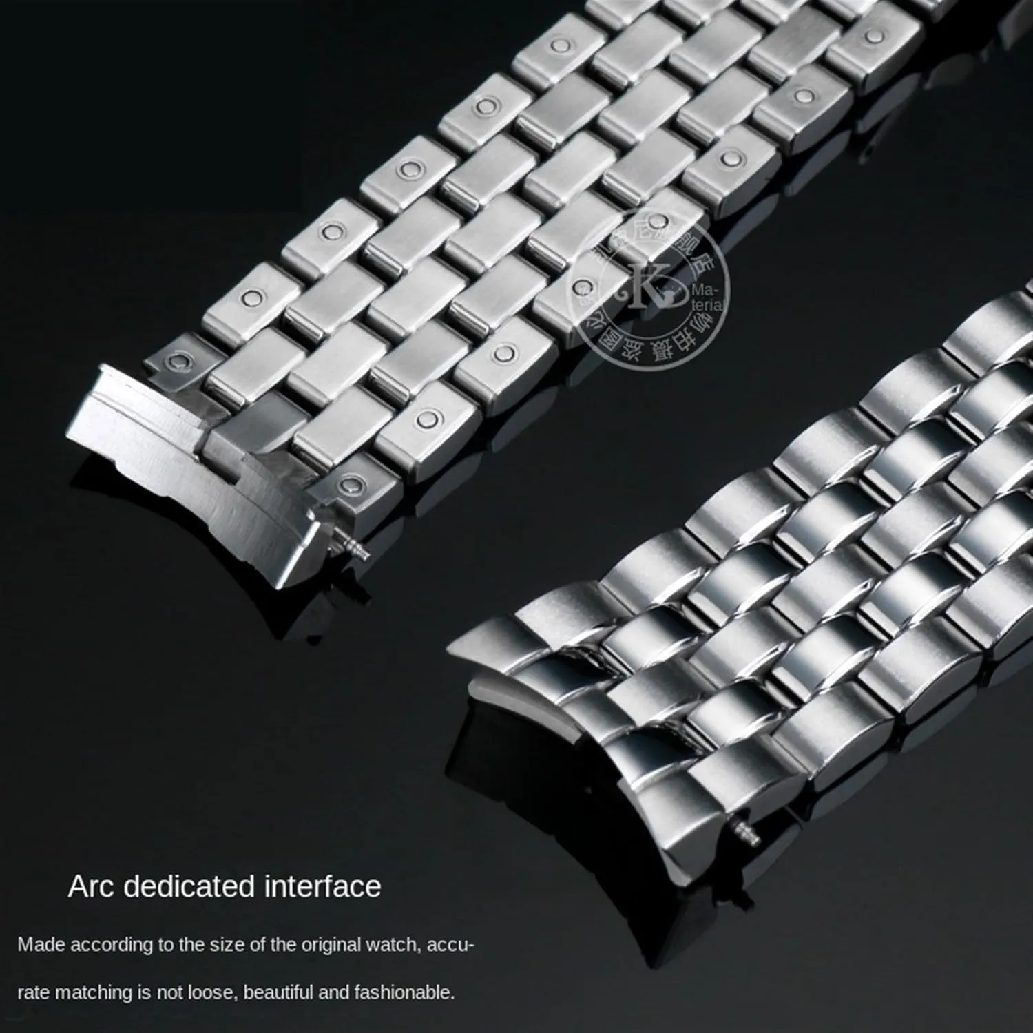 18 Pilot's 377710 377714 Watch Strap Stainless Steel Chain 20MM 21MM Curved End Interface Men's Metal Watchband For IWC Mark generate tributary chafe referee uncooperative 17 