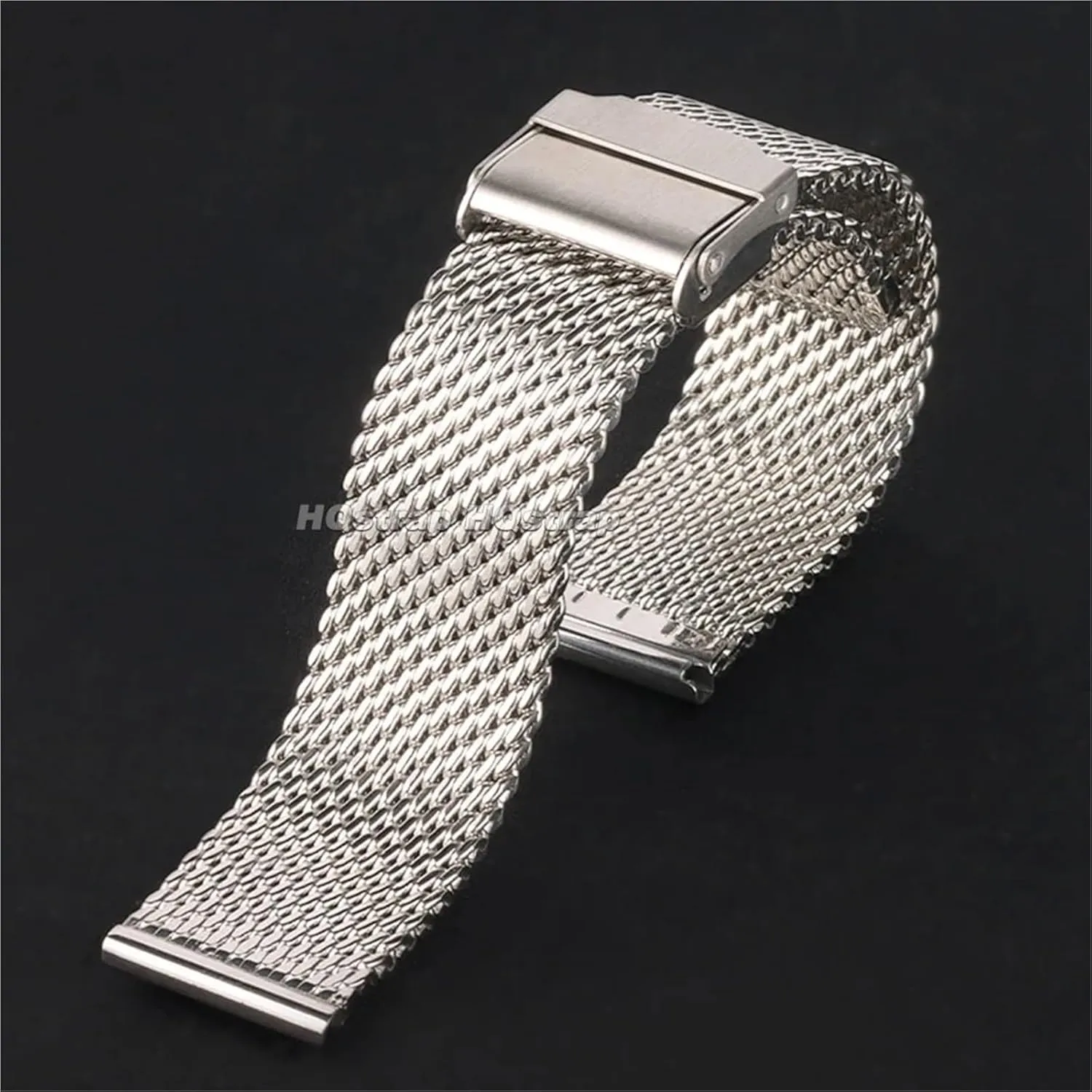18mm 20mm 22mm 24mm antarctica tourism yield novelty household Watch Band 3mm Thick Stainless Steel Wristband Universal Folding Buckle Bracelet Watchbands 1.0mm Milanese Mesh Strap 