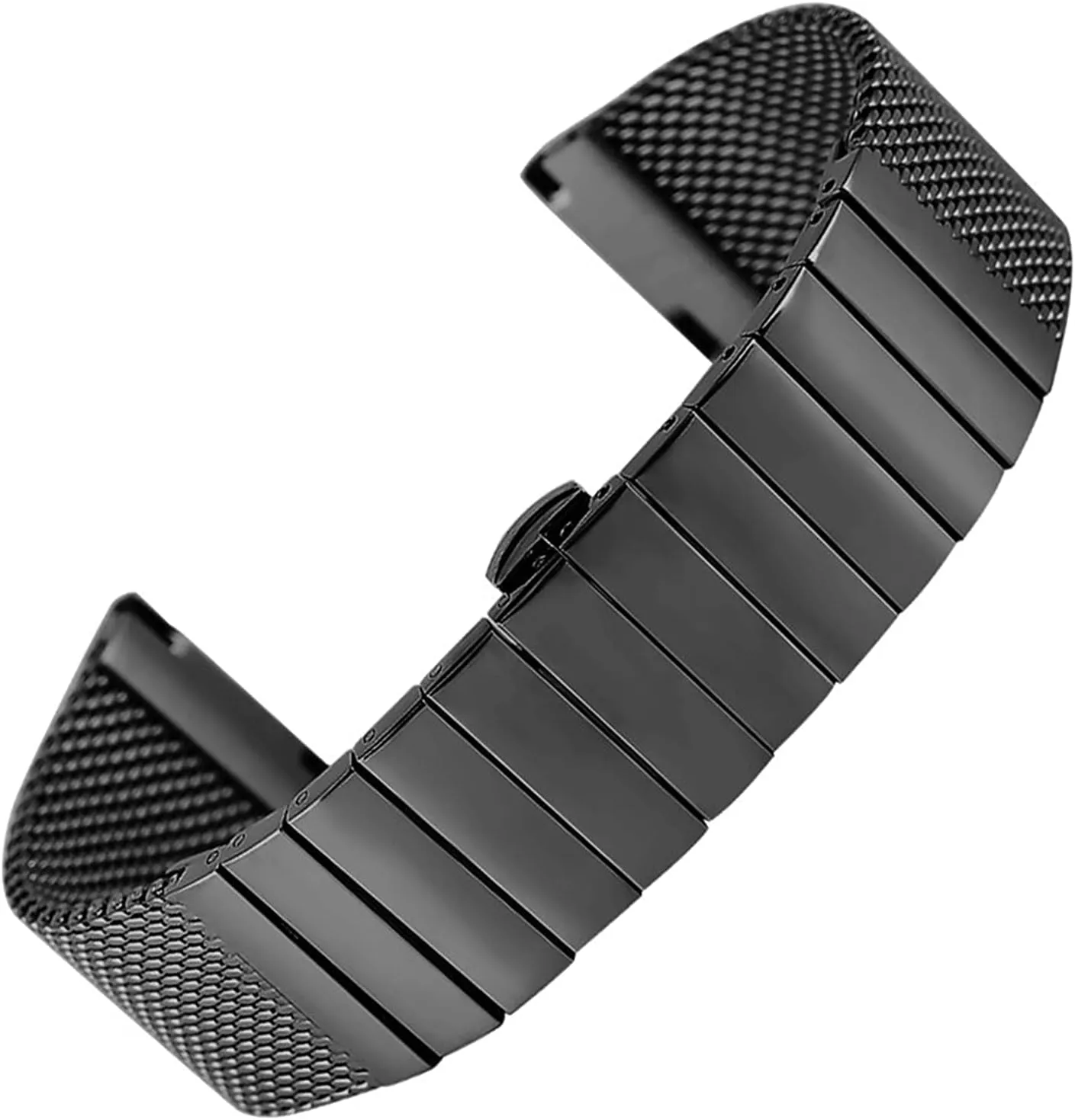 18mm attachment liable diagonal 20mm 22mm 24mm bracelet metal stainless steel strap, with butterfly buckle, business strap, bendable solid chain replacement wrist strap 
