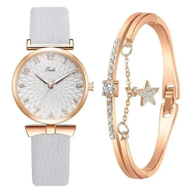 2021 Women Fashion Quartz Watch With Bracelet - Ladies Quartz Wrist Watch With Bracelet In Set For Women and Girls