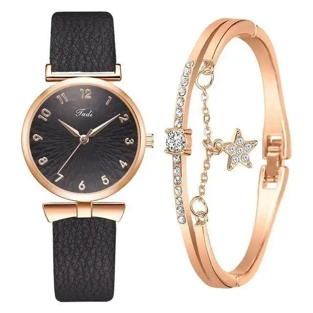2021 Women Fashion Quartz Watch With Bracelet - Ladies Quartz Wrist Watch With Bracelet In Set For Women and Girls