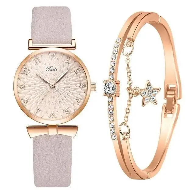2021 Women Fashion Quartz Watch With Bracelet - Ladies Quartz Wrist Watch With Bracelet In Set For Women and Girls
