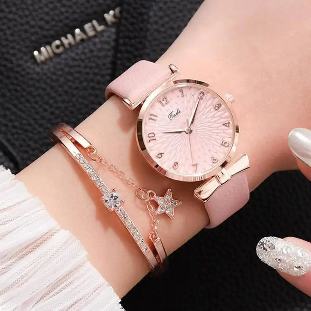2021 Women Fashion Quartz Watch With Bracelet - Ladies Quartz Wrist Watch With Bracelet In Set For Women and Girls