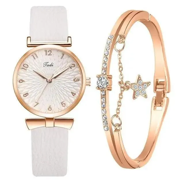 2021 Women Fashion Quartz Watch With Bracelet - Ladies Quartz Wrist Watch With Bracelet In Set For Women and Girls
