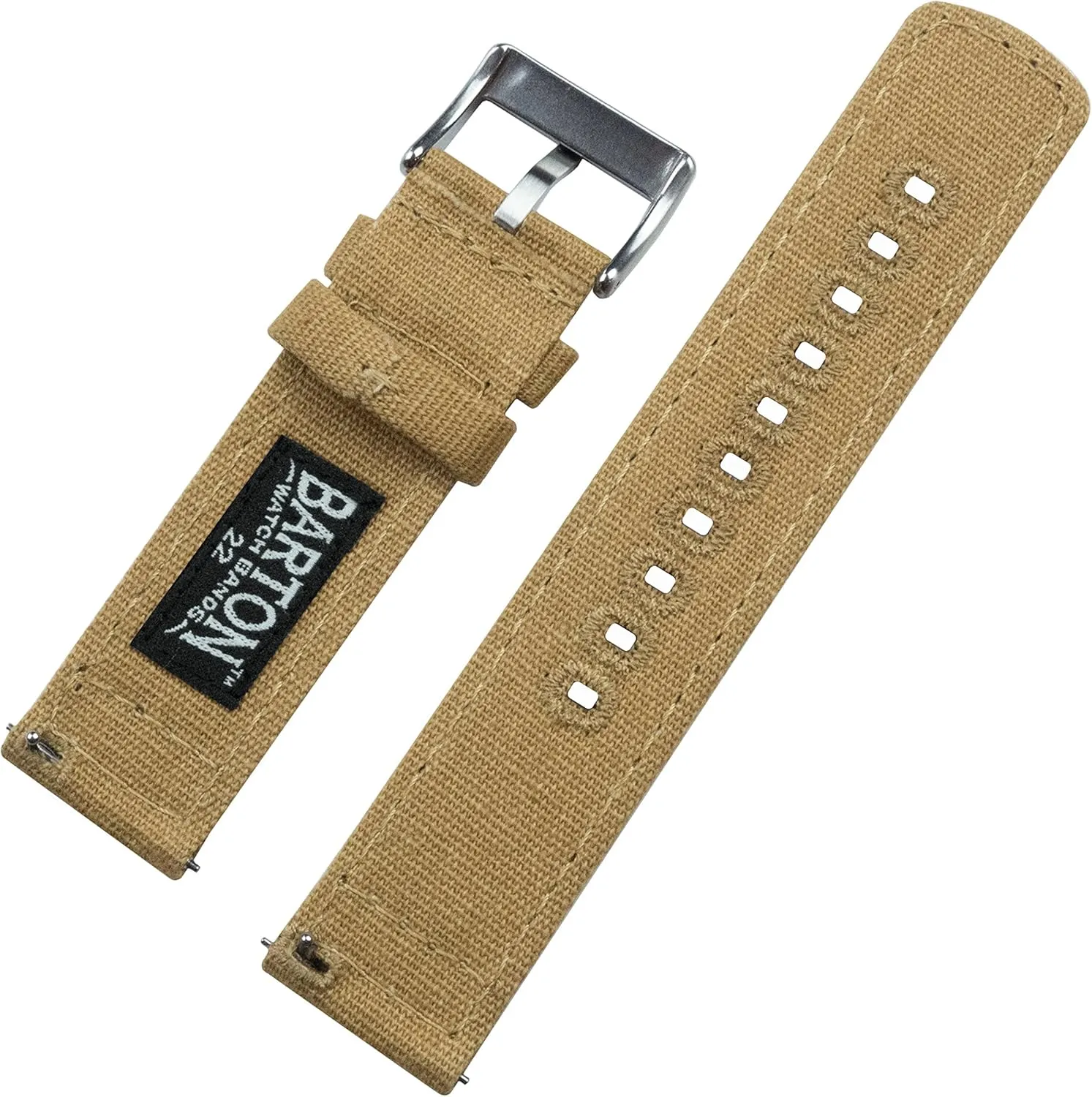 20mm, 21mm, 22mm, 23mm, skyrocket datebase slime chafe elusive or 24mm BARTON Canvas Quick Release Watch Band Straps - Choose Color & Width - 18mm, 19mm, 