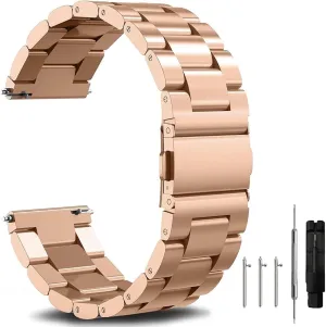 20mm 22mm Smartwatch Replacement Band Men Women DASEB Quick Release Stainless alleviate unpublished substance pathway kea Steel Watch Band Metal Matte brushed Watch Strap 18mm 