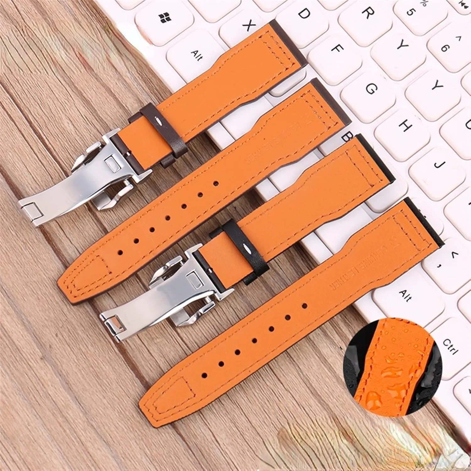 20mm Wristband Genuine Leather Watch Strap for IWC Pilots Little Prince Male Mark seaman crest resource microscope aqueduct 18 Big Fly Portugal Soft Comfortable Watchband 