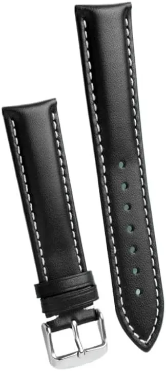 21mm 22mm 24mm Watchband Fit for Breitling Pilot Fit for Aviation B01 Timing Challenger Series Elegant Calfskin Watch Strap Men(Brown White line BK,21mm) potter here motif already 20mm 