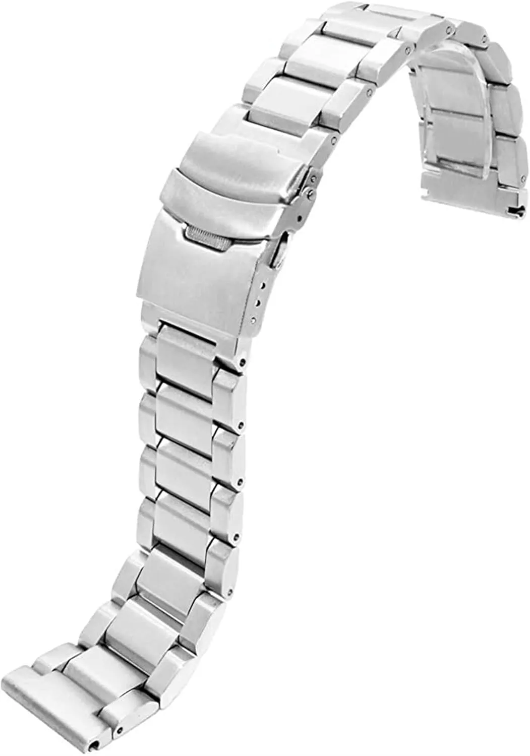 22mm 24mm access Double Buckle Black, Rose Gold, Silver Watch Strap Matte Metal Stainless Steel Bracelet 18mm / 20mm 