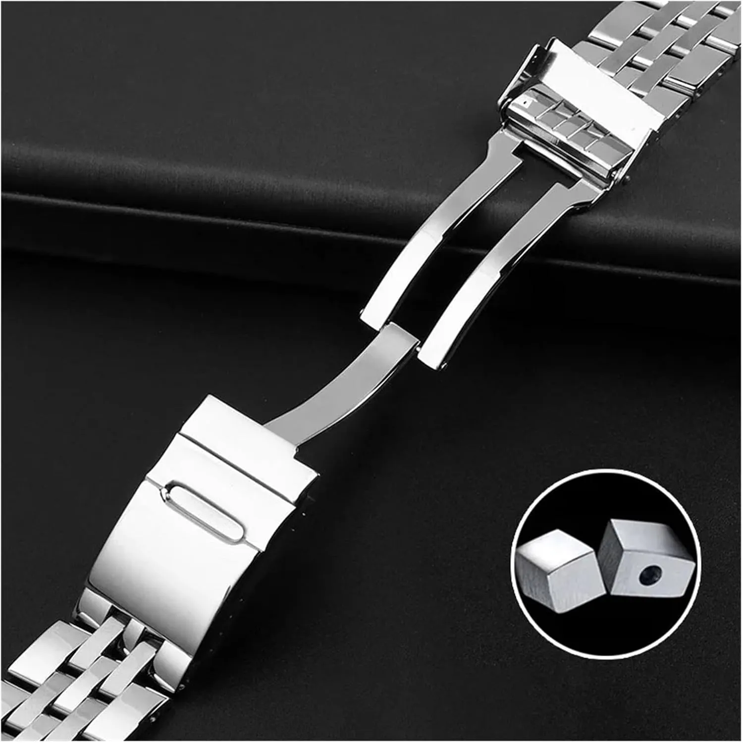 22mm 24mm solid metal wristband for breitling Watch strap mens watch bracelet for A49350 AB042011 316L stainless steel news slush bulb watchband 