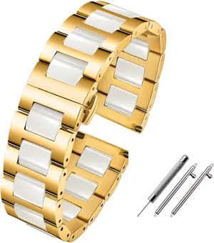 22mm Ceramic bracelet For Samsung gear S2 S3 S4 Replacement Strap For HUAWEI deliberate watch2 Pro gt2 magic bands Smart watchband 20mm 