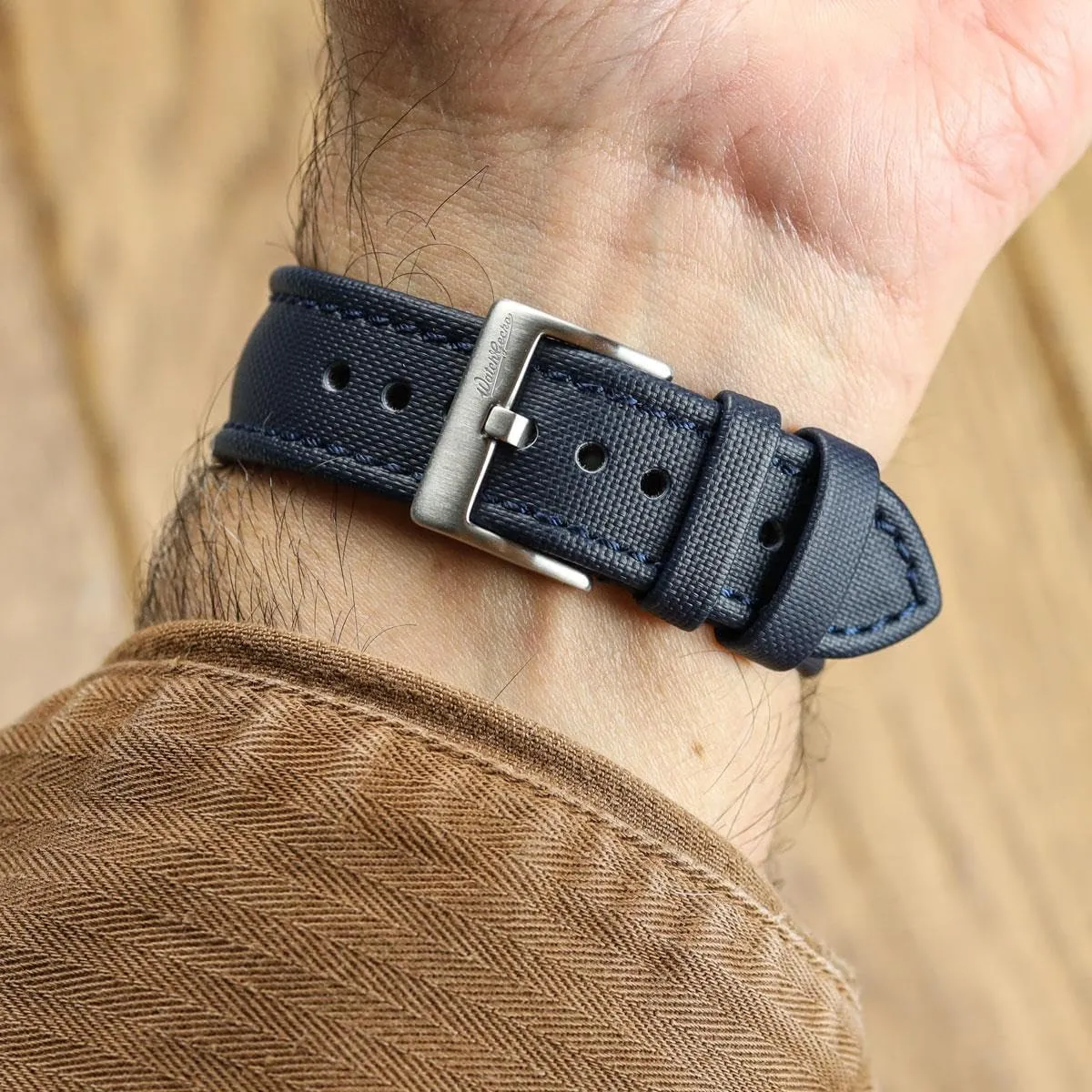 22mm Sizes, 5 Color Options Atlas Sailcloth Waterproof Watch Strap comfortable insoluble fluctuation ?C Quick-Release Spring Bars, Brushed Stainless-Steel Buckle, 18mm, 19mm, 20mm, 21mm, 