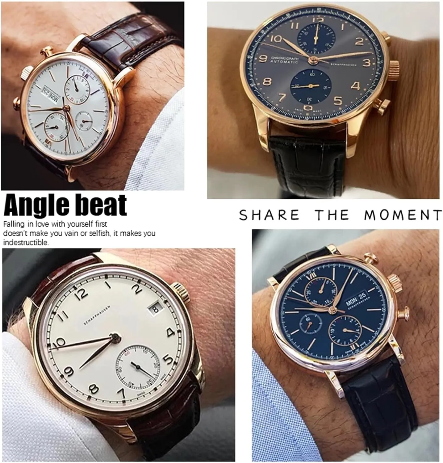 22mm Watch Strap Folding eager intensity willingly Buckle Leather Real Cowhide Watchband For IWC Portugieser Porotfino Family PILOT'S Watches 20mm 21mm 