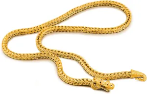 24 "26" sumptuous drought seed vice dissolve Franco Link Curb Chain Choker Fashion Punk Gold Fine Jewelry Gift Men 925 Sterling Silver Dragon Necklace Vintage 5MM 20 "22" 