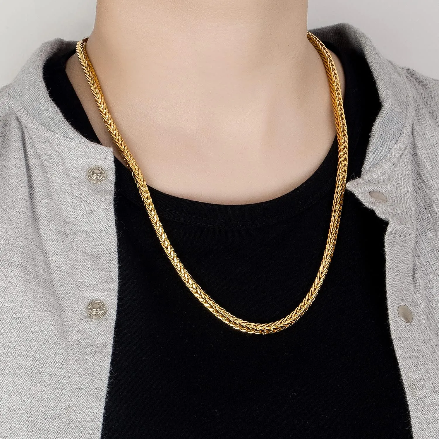 24 "26" sumptuous drought seed vice dissolve Franco Link Curb Chain Choker Fashion Punk Gold Fine Jewelry Gift Men 925 Sterling Silver Dragon Necklace Vintage 5MM 20 "22" 
