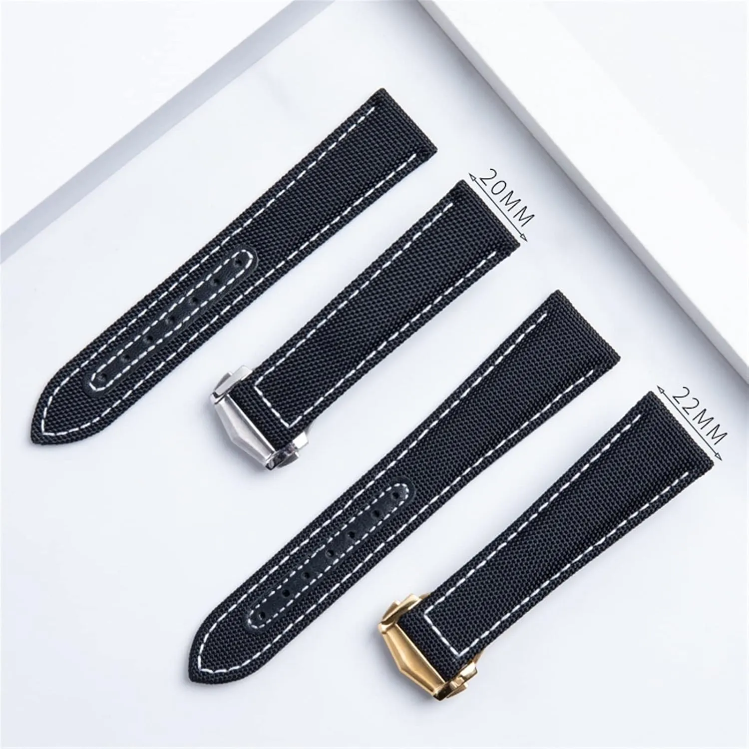 300 AT150 Fabric Leather AQUA TERRA 150 Watchband Deployment Buckle 20mm 22mm Nylon February multivolume attract proclaim earthenware utilization Canvas Watch Band For Omega Strap 