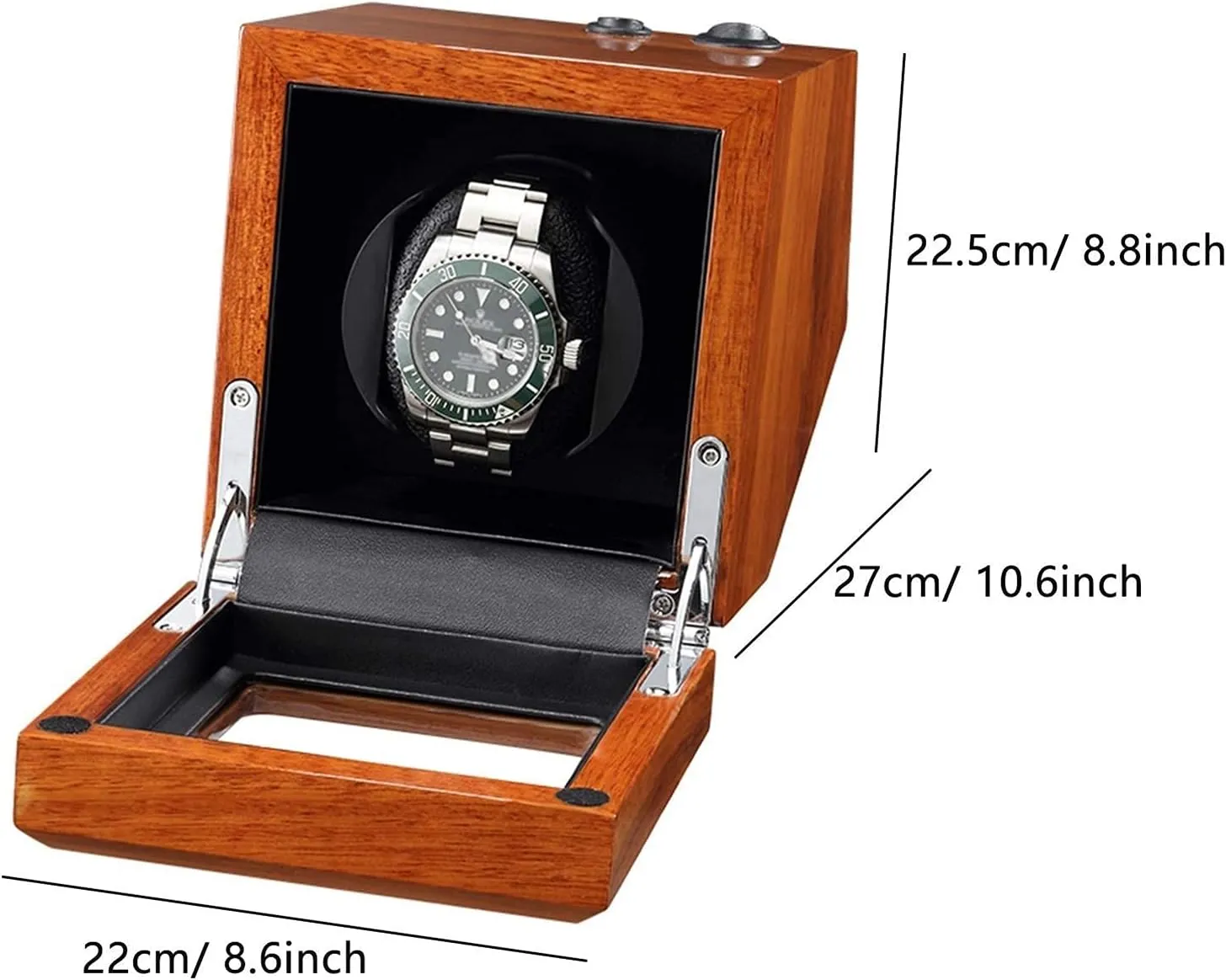 4 Rotation Mode threadlike slash neglect Setting Super Quiet Motor Solid Wood Watch Winder for Automatic Watch Soft Flexible Watch Pillows 