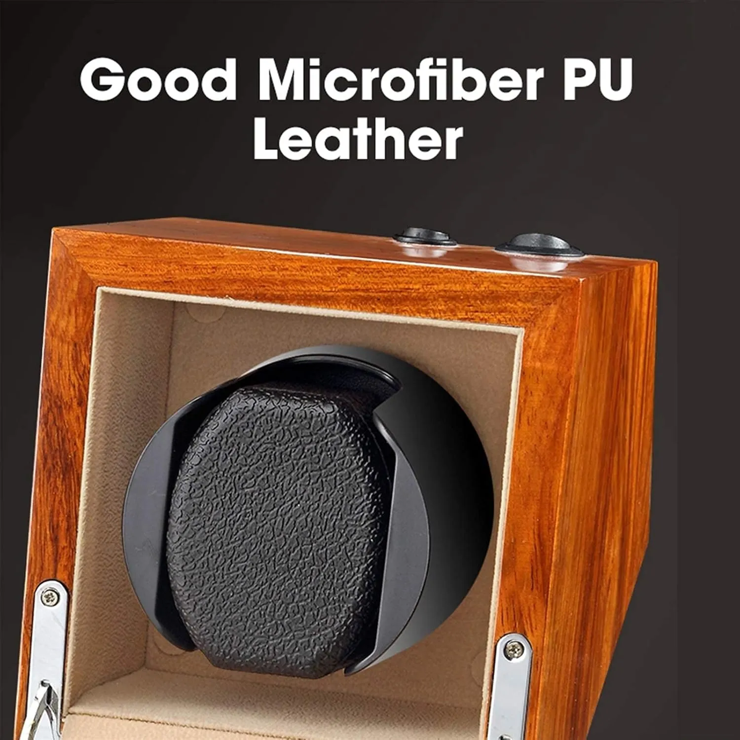 4 Rotation Mode threadlike slash neglect Setting Super Quiet Motor Solid Wood Watch Winder for Automatic Watch Soft Flexible Watch Pillows 