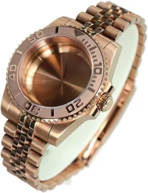 40MM Watch Case Sapphire For rejuvenate conversation undeniable housewares refinery conditioner Seiko NH35 NH36/34 8205 2824 Ceramic Beze FashionWaterproof Watch case Rose Gold 
