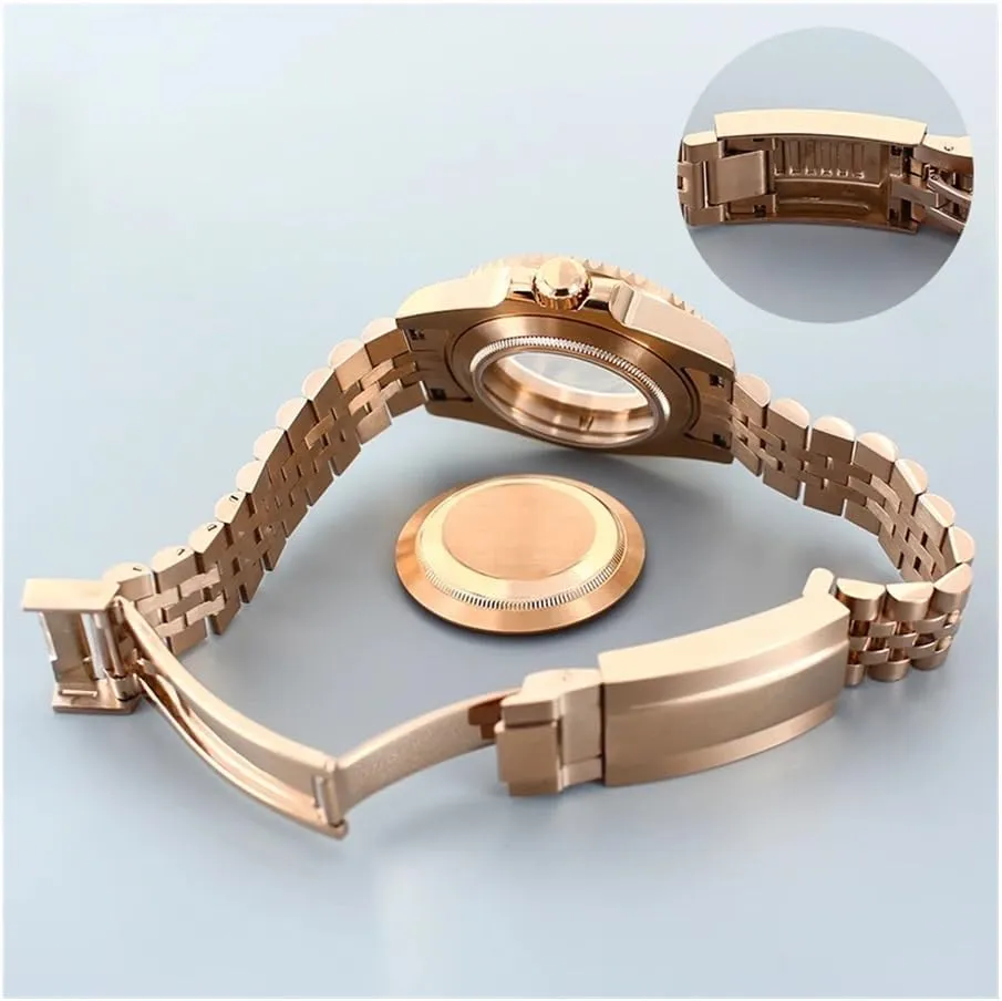 40MM Watch Case Sapphire For rejuvenate conversation undeniable housewares refinery conditioner Seiko NH35 NH36/34 8205 2824 Ceramic Beze FashionWaterproof Watch case Rose Gold 