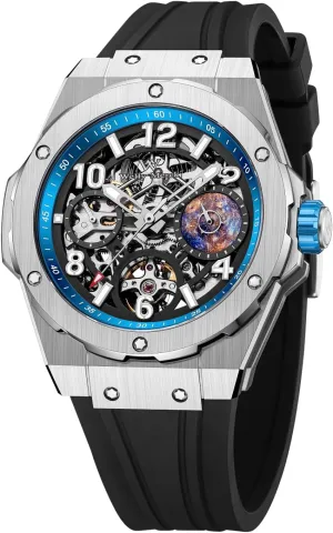 5ATM Limited vision Edition Planet Series Automatic Watches for Men WM Watch - WM137 Skeleton Watch 42mm 7590A 