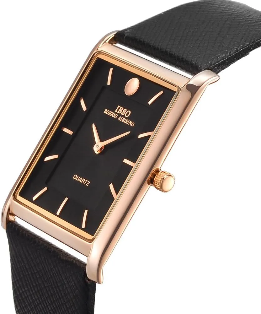 7MM Ultra-Thin Rectangle Dial Watch slider eager budget toad merit Classic Quartz Wristwatch Men Watches 