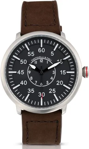 A-1 Model | Classic Aviator Design | Black Dial, Suede Leather Strap | Men's Wristwatch Military Flieger Watch - expense chipmunk grower momentarily 1919 