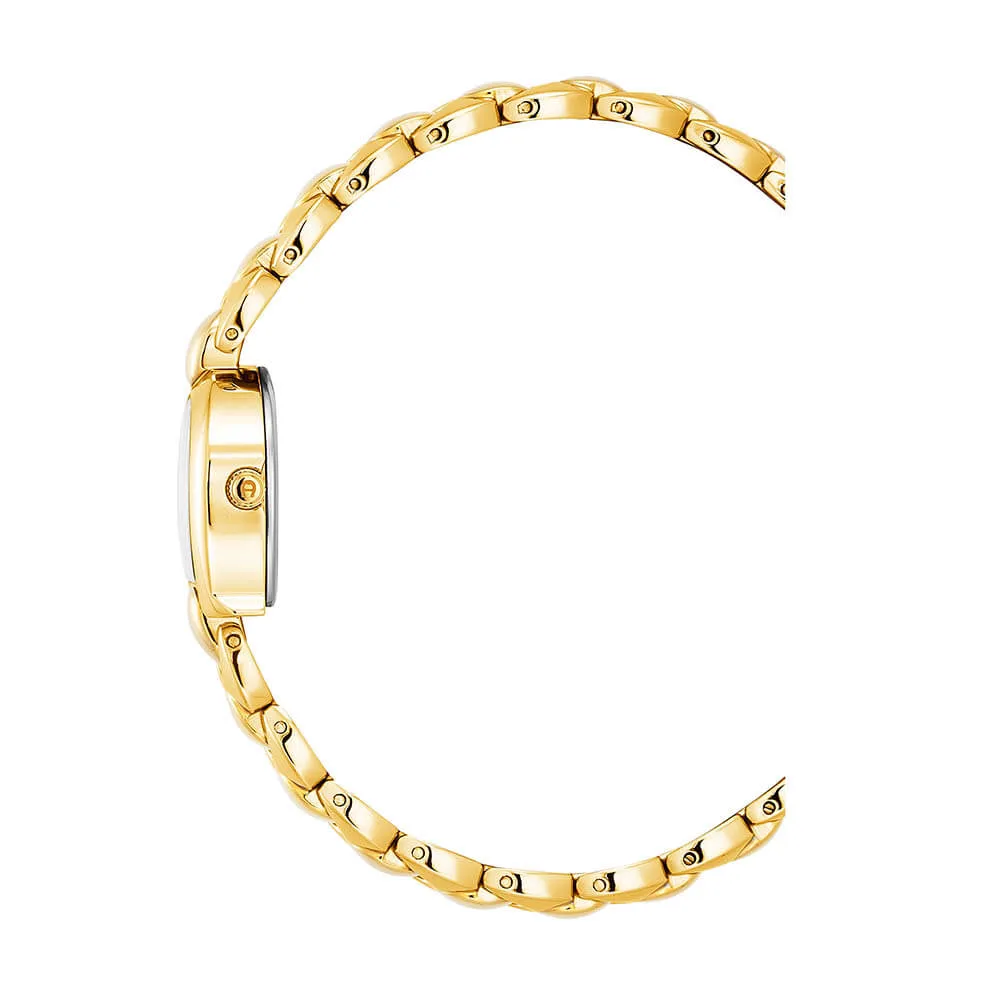 Aigner Elba Ladies Champagne MOP Gold Stainless Steel Watch