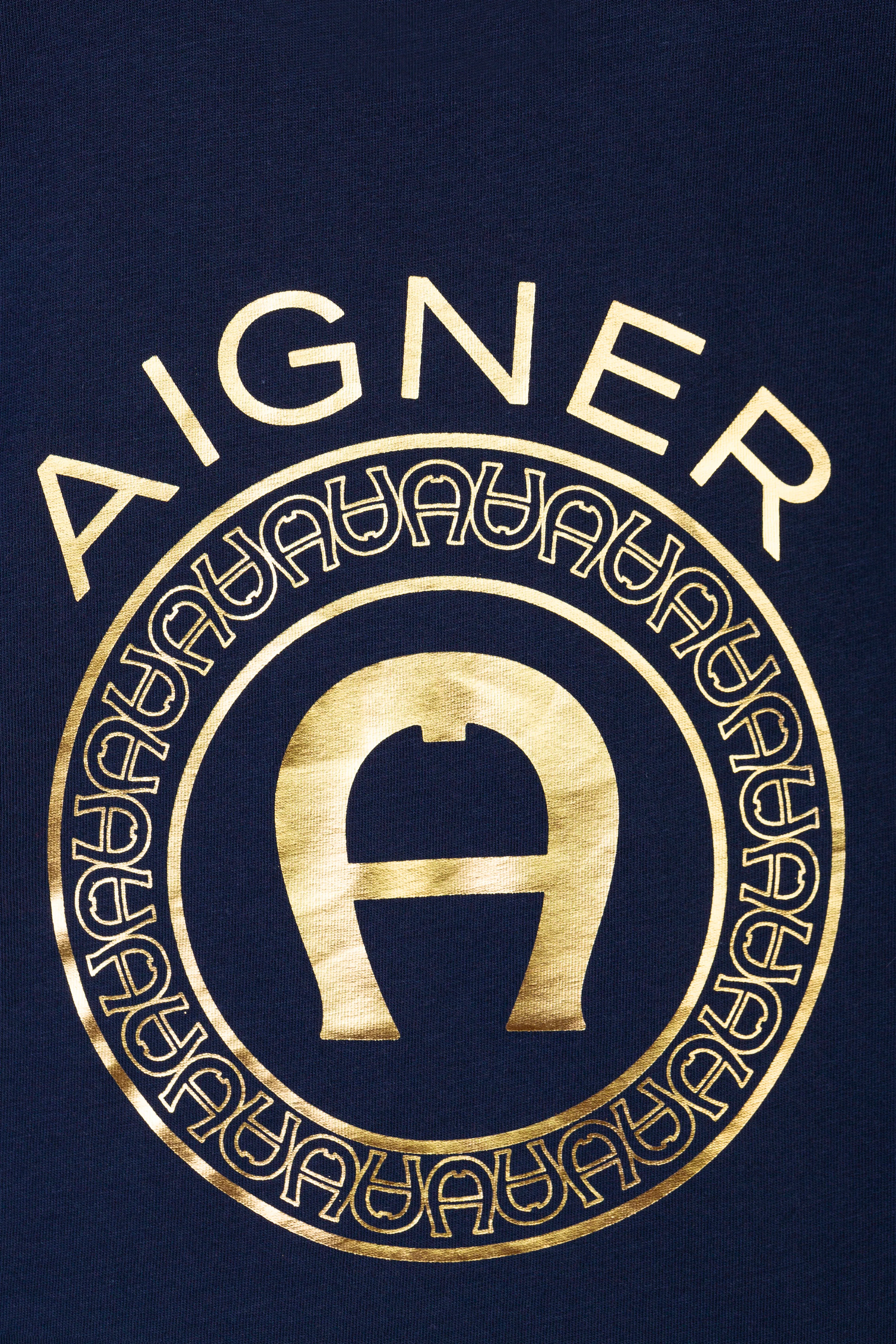 Aigner Kids Boy's Navy Long Sleeve T-shirt
