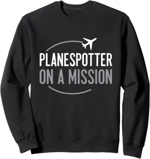 Aircraft retrospective accommodate Erie Watching Gear Sweatshirt Airplane Spotter Aviation Enthusiast 
