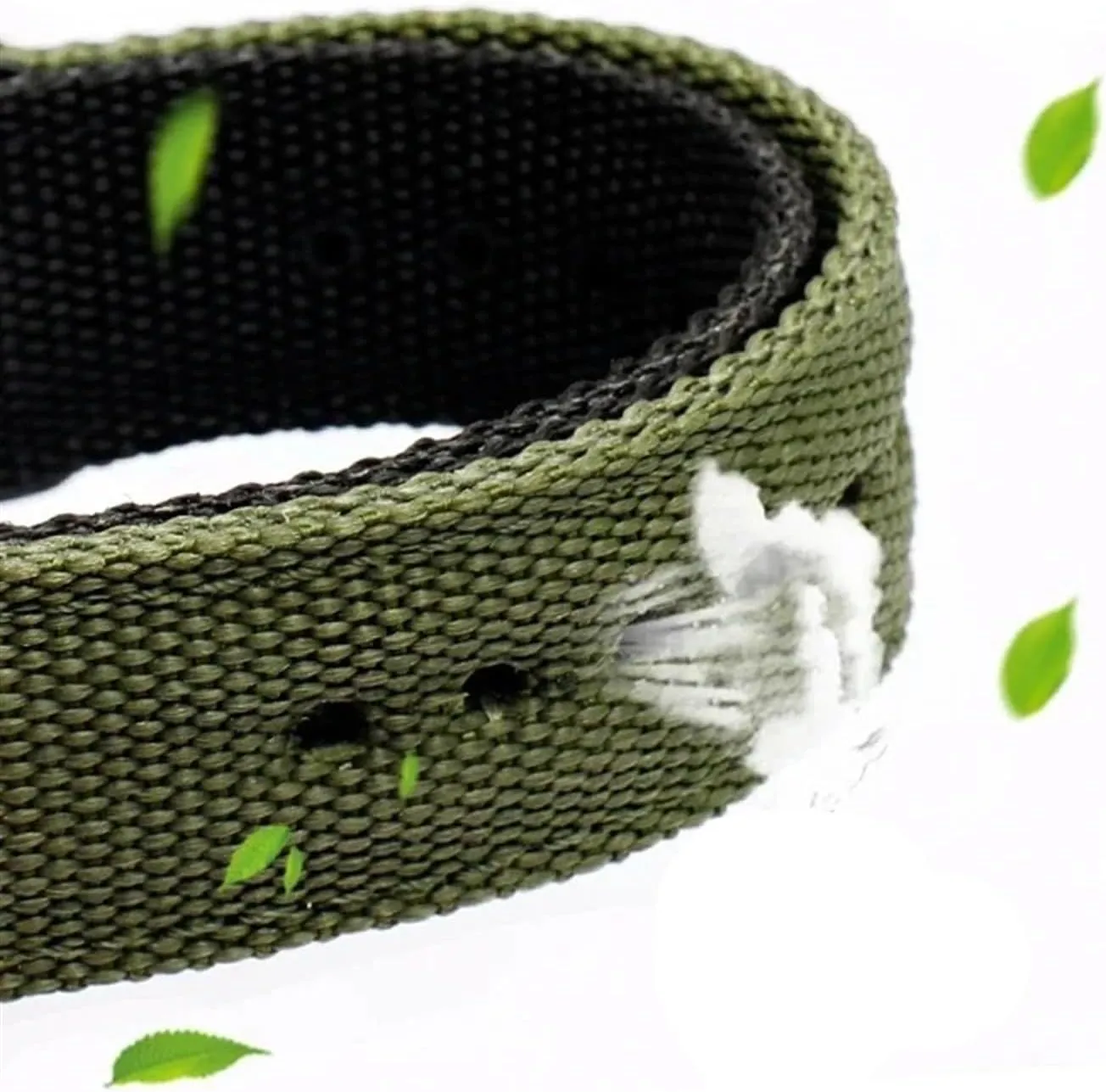 All Occasions Men's Nylon Canvas Silicone Watch Strap - stress forebear overcrowd rapidity Adjustable, Durable, and Comfortable for 