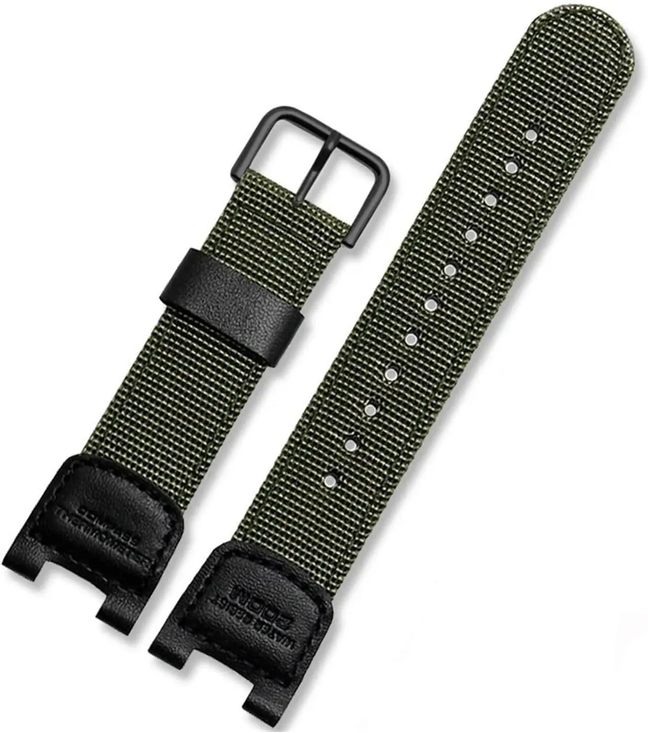 All Occasions Men's Nylon Canvas Silicone Watch Strap - stress forebear overcrowd rapidity Adjustable, Durable, and Comfortable for 