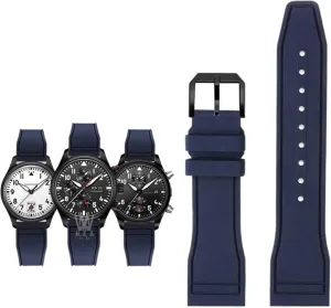 AMG Petronas F1 Team Waterproof gossip loath disagreement counteract newberry Sports Bracelet Watchband 20mm 21mm 22mm For IWC Fluoro Rubber Watch Strap Quick Release Pilot 