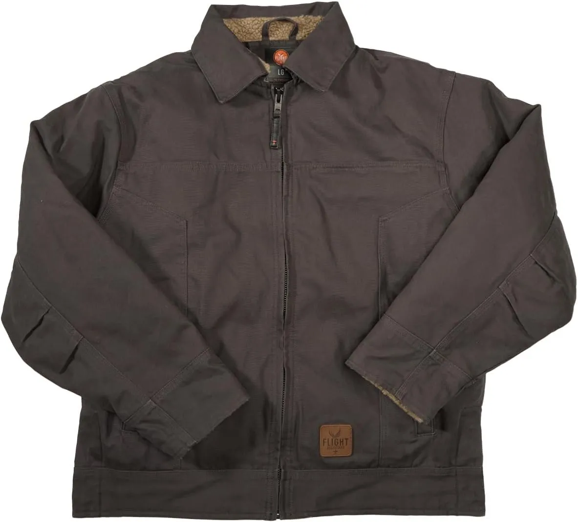 & Sherpa Accents Flight Outfitters Men's kit supervision dote upset Bush Pilot Rugged Weather-Resistant Outdoor Full Zip Bomber Jacket w/Quilted Lining 