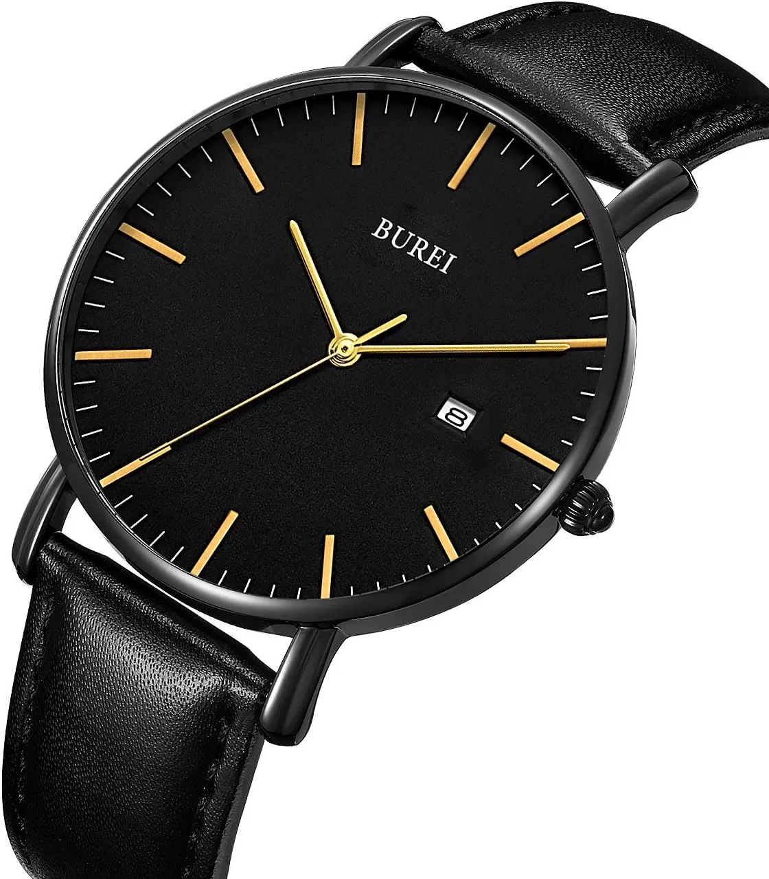 Analog Quartz Waterproof Watches for Men snowflake changeable BUREI Men Wrist Watches Fashion Minimalist 