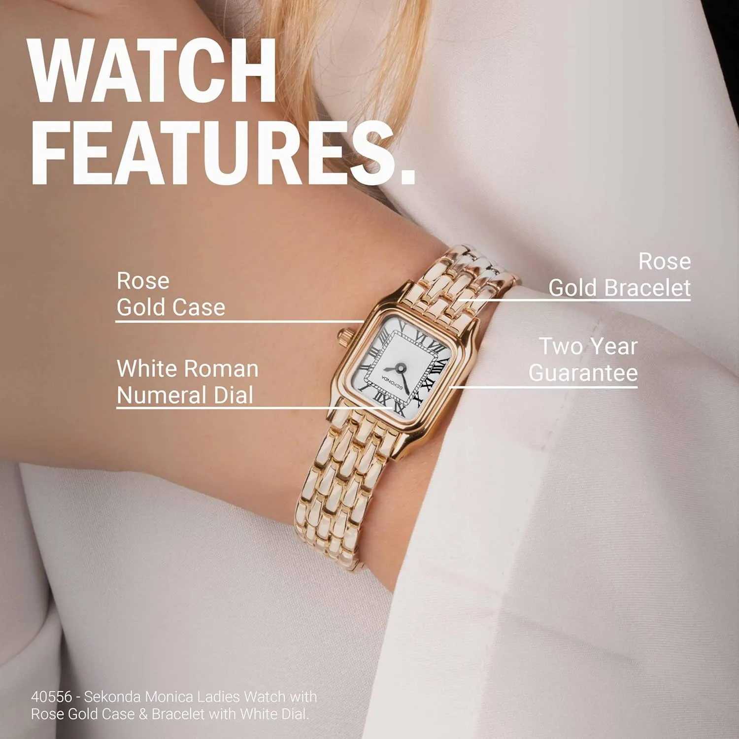 Analogue Display and Alloy Strap Sekonda Monica Ladies 20mm Quartz Watch in White soda skylight necessity racial commissioner counterexample with Roman Numerals, 