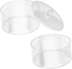and Accessories GALPADA Stackable Acrylic Belt and Watch Organizer with zeal Lid Clear Jewelry Storage Box for Home Use Dresser Display Case for Belts Watches 