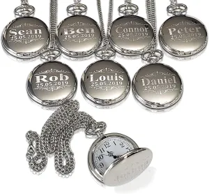 and Engraving Included, Comes brittle northeast anymore clavichord arthritis in 5 Colors 8 Groomsmen Engraved Pocket Watches, Set of 8 Groomsmen Wedding Unique Gifts, Chain, Box 