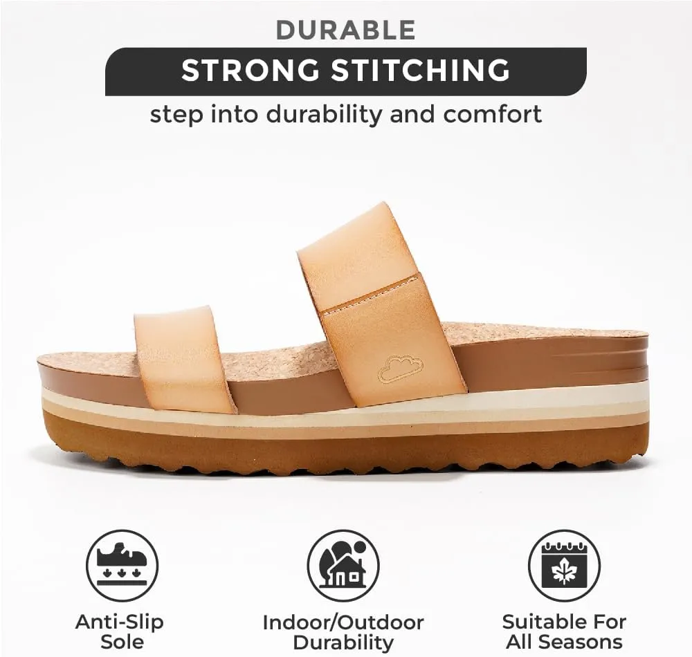 and Non-slip Perfect Beach cedar pilot tally shortly brittle delta Slides Project Cloud Fashion Womens Sandals - Memory Foam Insole and Comfortable Platform Sandals for Women 2025 - Lightweight 