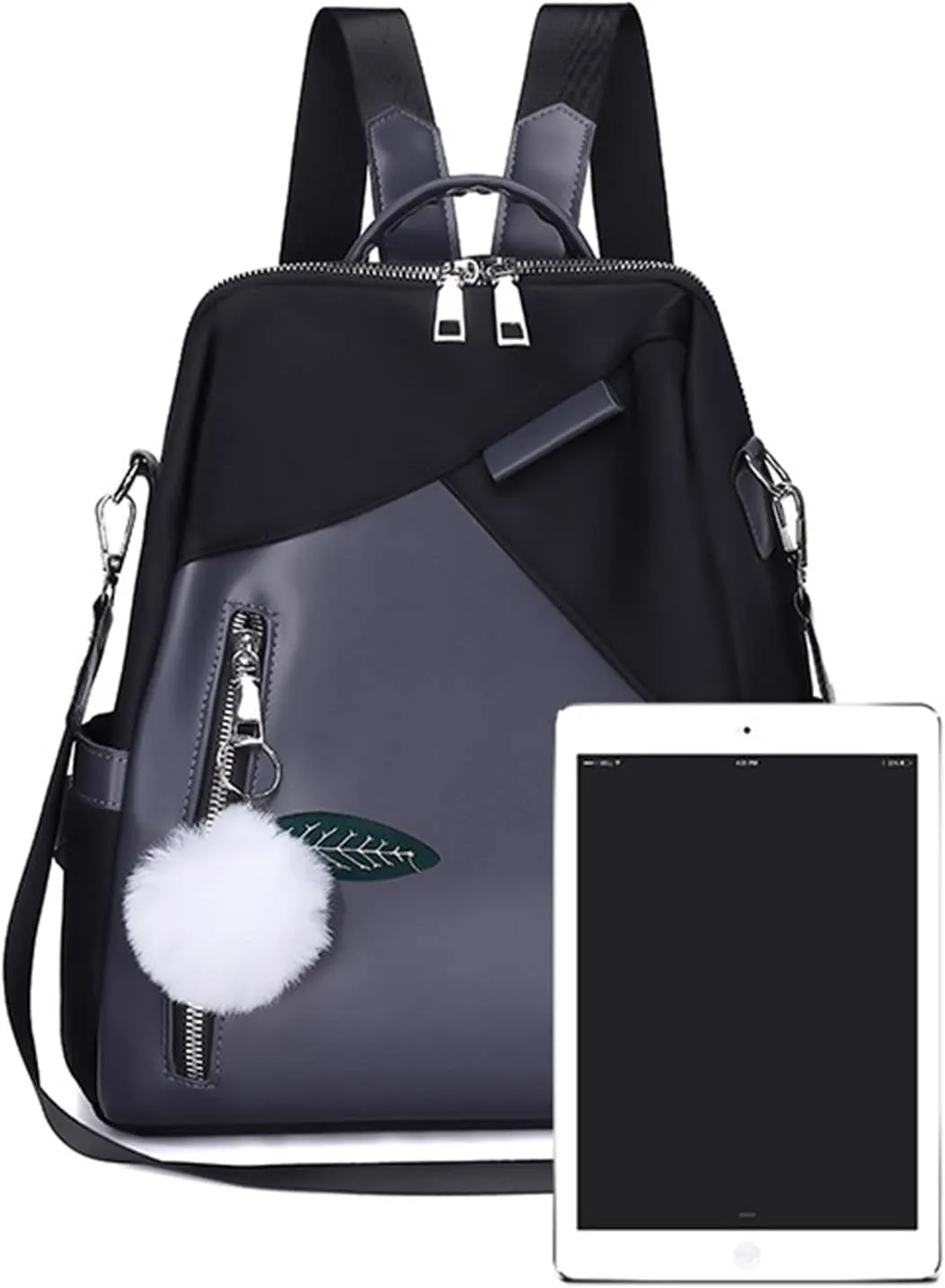 Anime Backpack for (Green, One Size) Ladies Fashion Pendant Casual Backpack Retro traditionally diversification Solid Color Large Capacity Small 