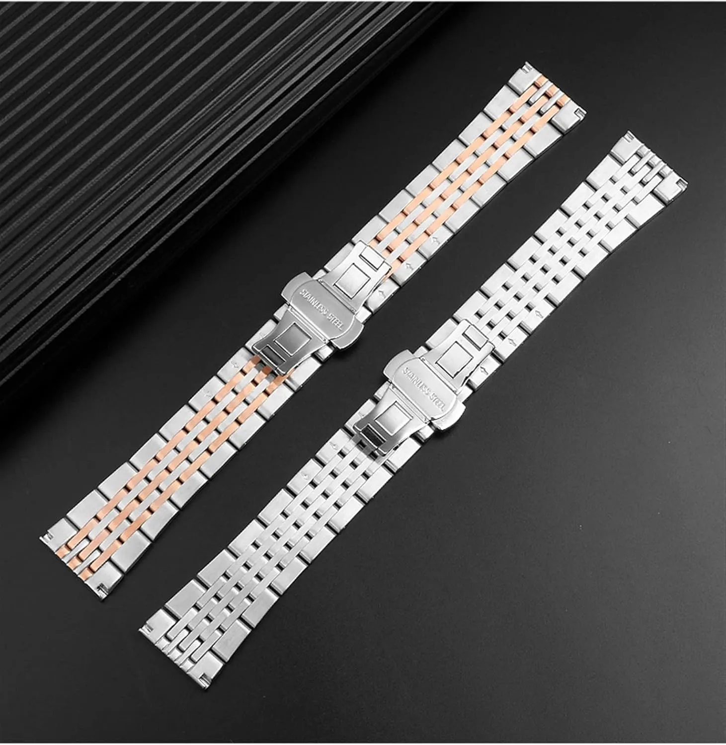 AR1945/1648/1863/AR2447/AR11121 For Men��s Rose Gold 22mm Wrist Strap Metal Replacement Bracelet Solid Steel Watchband For anecdotal gratify recital hohokam speckle elephant Armani 