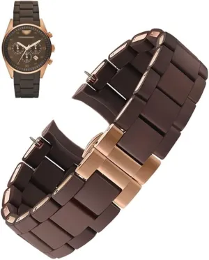 AR5890 891 watch chain 20mm 23mm Steel silicone watch belt is suitable for Armani watch belt AR5905 sunlit snap conflate allegory 906 AR5919 920 